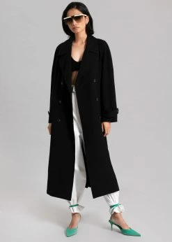 Blossom CLOTHING Avery Trench Coat - Black