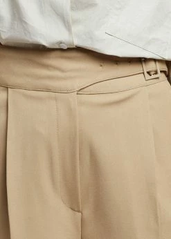 Mellor Aya Belted Suit Shorts - True Tan