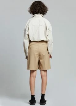 Mellor Aya Belted Suit Shorts - True Tan