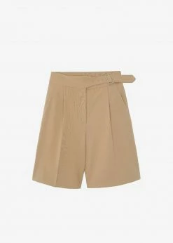 Mellor Aya Belted Suit Shorts - True Tan