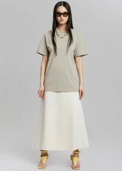 Outlet β¨ The Frankie Shop CLOTHING Azaro Tee - Beige π 12 The Frankie Shop CLOTHING Azaro Tee - Beige
