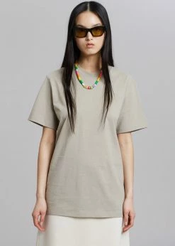 The Frankie Shop CLOTHING Azaro Tee - Beige