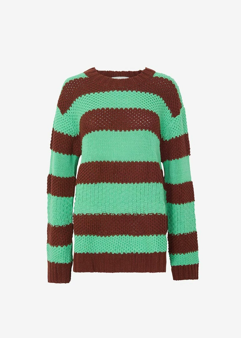 Promo π Le Smoking CLOTHING Banks Sweater - Brown/Green π― 8 Le Smoking CLOTHING Banks Sweater - Brown/Green