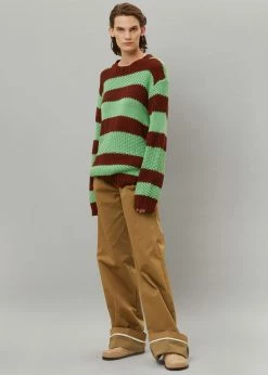 Le Smoking CLOTHING Banks Sweater - Brown/Green