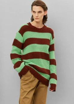 Le Smoking CLOTHING Banks Sweater - Brown/Green