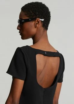 The Frankie Shop Bardot Mini Dress - Black CLOTHING