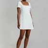 The Frankie Shop Bardot Mini Dress - White