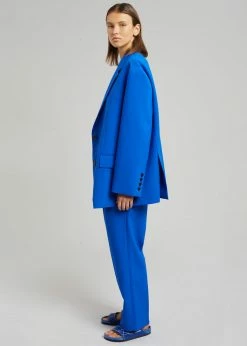 The Frankie Shop CLOTHING Bea Blazer - Cobalt