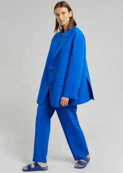 The Frankie Shop CLOTHING Bea Blazer - Cobalt