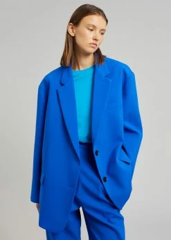 The Frankie Shop CLOTHING Bea Blazer - Cobalt