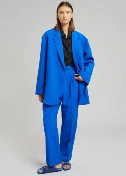 The Frankie Shop CLOTHING Bea Blazer - Cobalt