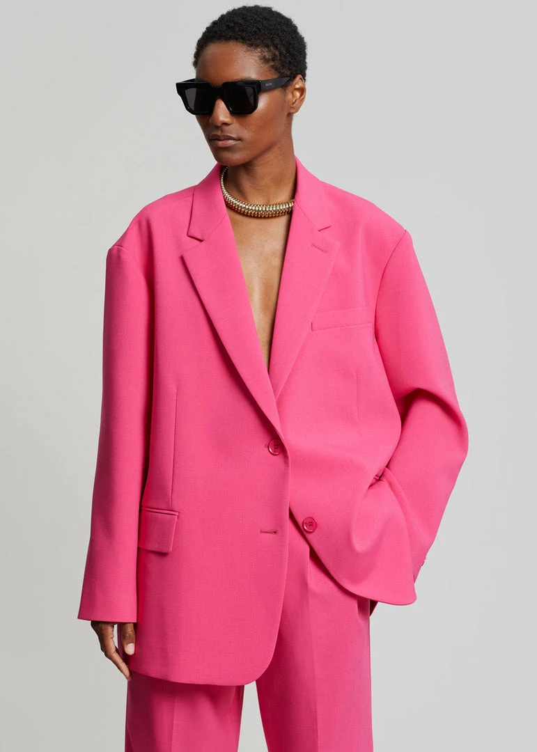 Best deal π The Frankie Shop CLOTHING Bea Blazer - Fuchsia 𧨠2 The Frankie Shop CLOTHING Bea Blazer - Fuchsia