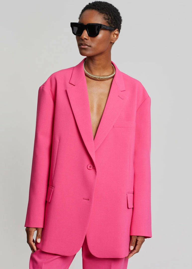 Best deal π The Frankie Shop CLOTHING Bea Blazer - Fuchsia 𧨠4 The Frankie Shop CLOTHING Bea Blazer - Fuchsia