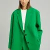 The Frankie Shop CLOTHING Bea Blazer - Kelly Green