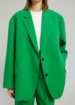The Frankie Shop CLOTHING Bea Blazer - Kelly Green