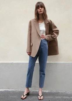 Cheapest π The Frankie Shop Bea Blazer - Latte π 16 The Frankie Shop Bea Blazer - Latte