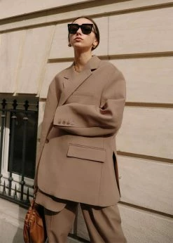 The Frankie Shop Bea Blazer - Latte