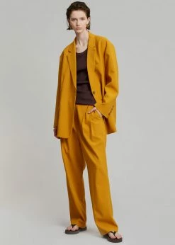 The Frankie Shop Bea Blazer - Mustard