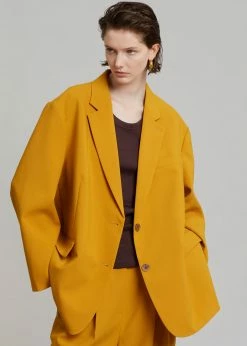 The Frankie Shop Bea Blazer - Mustard