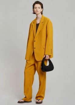 The Frankie Shop Bea Blazer - Mustard