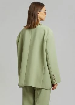 Coupon π The Frankie Shop Bea Blazer - Sage CLOTHING π 18 The Frankie Shop Bea Blazer - Sage CLOTHING