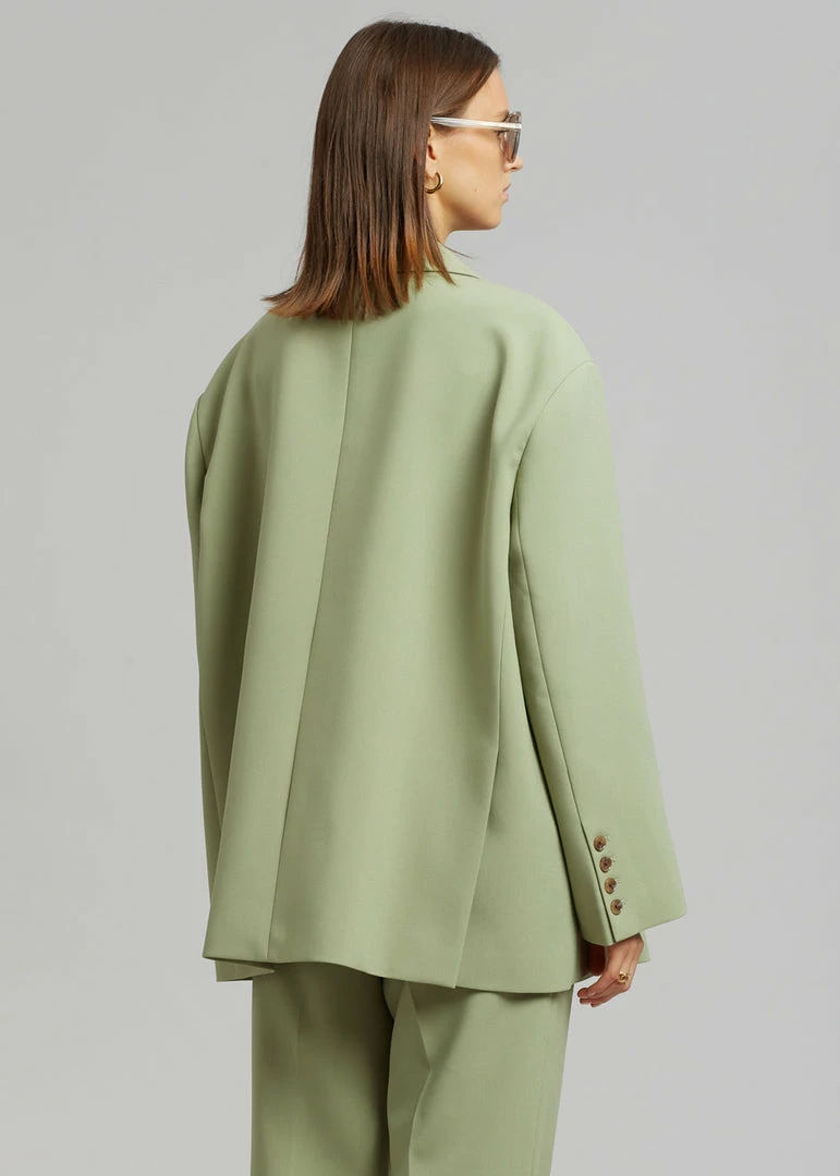 Coupon π The Frankie Shop Bea Blazer - Sage CLOTHING π 9 The Frankie Shop Bea Blazer - Sage CLOTHING