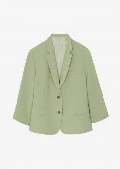 Coupon π The Frankie Shop Bea Blazer - Sage CLOTHING π 19 The Frankie Shop Bea Blazer - Sage CLOTHING