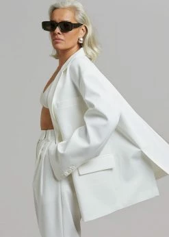 Wholesale π₯° The Frankie Shop CLOTHING Bea Blazer - White π 12 The Frankie Shop CLOTHING Bea Blazer - White