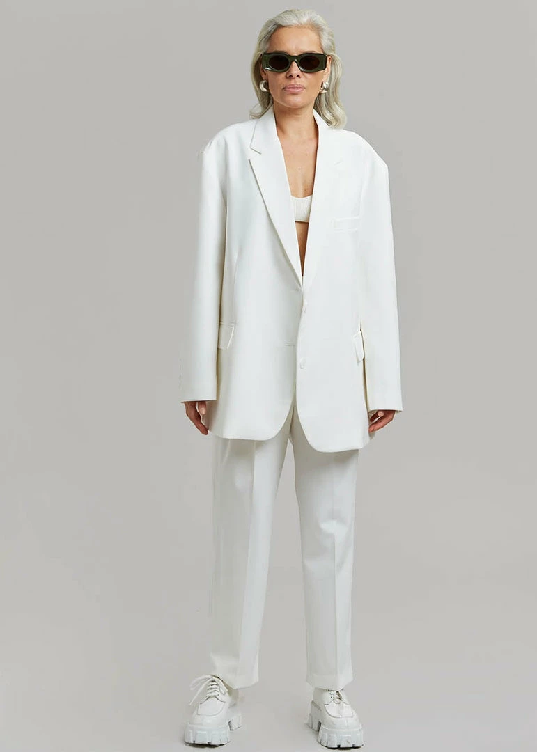 Wholesale π₯° The Frankie Shop CLOTHING Bea Blazer - White π 2 The Frankie Shop CLOTHING Bea Blazer - White