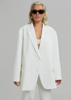 Wholesale π₯° The Frankie Shop CLOTHING Bea Blazer - White π 13 The Frankie Shop CLOTHING Bea Blazer - White