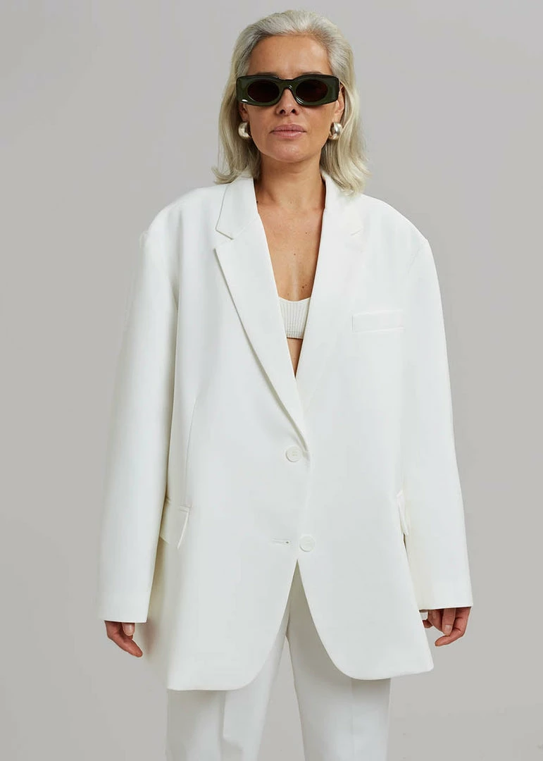 Wholesale π₯° The Frankie Shop CLOTHING Bea Blazer - White π 5 The Frankie Shop CLOTHING Bea Blazer - White