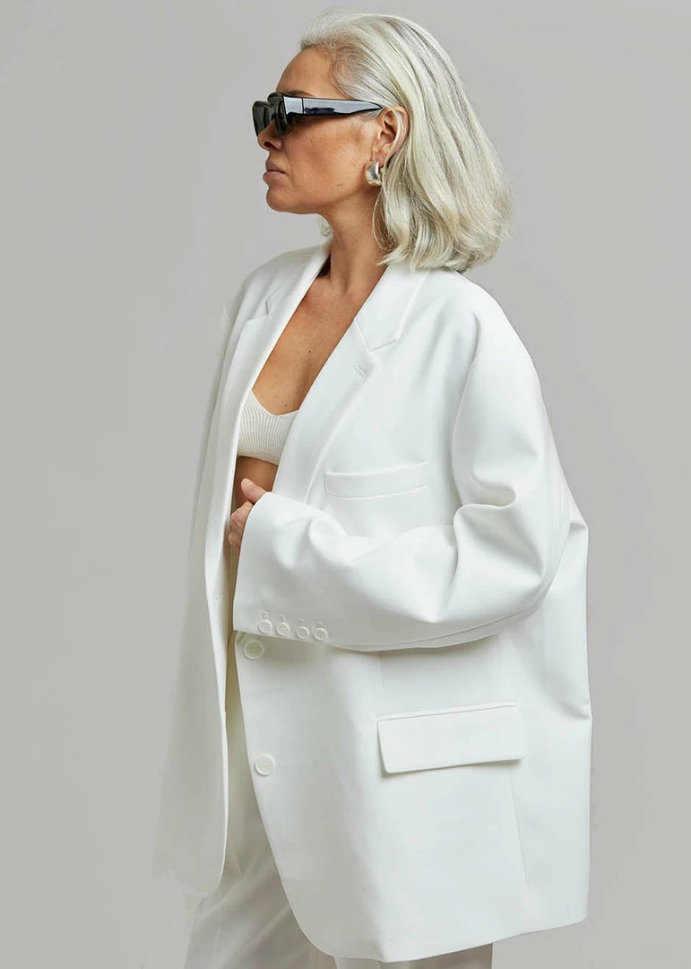 Wholesale π₯° The Frankie Shop CLOTHING Bea Blazer - White π 7 The Frankie Shop CLOTHING Bea Blazer - White