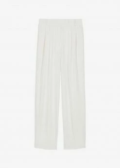 The Frankie Shop CLOTHING Bea Fluid Pinstripe Suit Pants - Off White