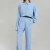 The Frankie Shop CLOTHING Bea Fluid Stripe Suit Pants - Powder Blue