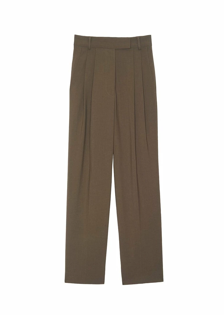 Hot Sale βοΈ The Frankie Shop Bea Pleated Suit Pants - Chocolate π₯° 10 The Frankie Shop Bea Pleated Suit Pants - Chocolate