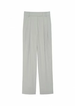 The Frankie Shop Bea Pleated Suit Pants - Grey