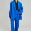 The Frankie Shop Bea Suit Pants - Cobalt