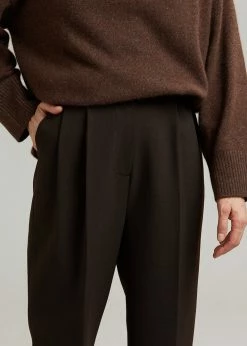 The Frankie Shop CLOTHING Bea Suit Pants - Dark Espresso