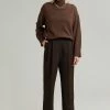 The Frankie Shop CLOTHING Bea Suit Pants - Dark Espresso
