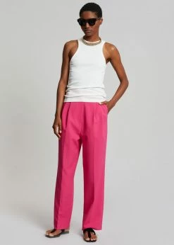 The Frankie Shop Bea Suit Pants - Fuchsia