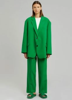 The Frankie Shop CLOTHING Bea Suit Pants - Kelly Green