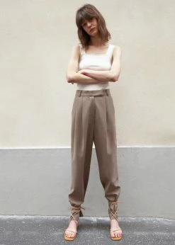 Coupon π The Frankie Shop Bea Suit Pants - Latte CLOTHING π 23 The Frankie Shop Bea Suit Pants - Latte CLOTHING