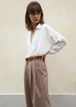 Coupon π The Frankie Shop Bea Suit Pants - Latte CLOTHING π 21 The Frankie Shop Bea Suit Pants - Latte CLOTHING