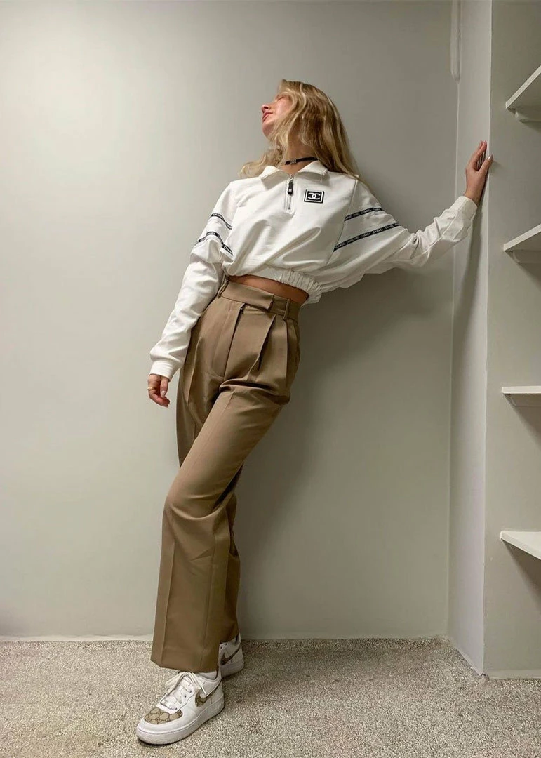 Coupon π The Frankie Shop Bea Suit Pants - Latte CLOTHING π 4 The Frankie Shop Bea Suit Pants - Latte CLOTHING