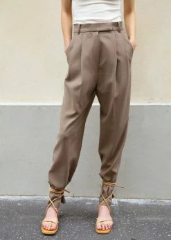 Coupon π The Frankie Shop Bea Suit Pants - Latte CLOTHING π 24 The Frankie Shop Bea Suit Pants - Latte CLOTHING