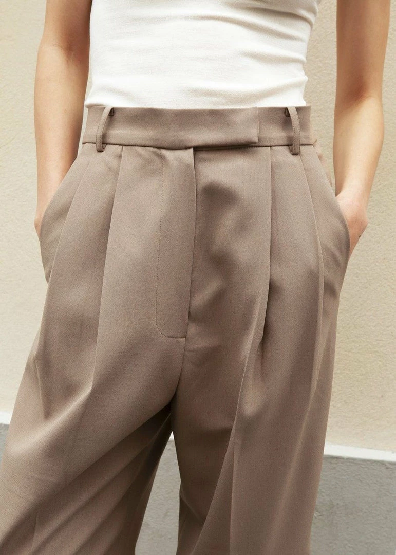 Coupon π The Frankie Shop Bea Suit Pants - Latte CLOTHING π 10 The Frankie Shop Bea Suit Pants - Latte CLOTHING