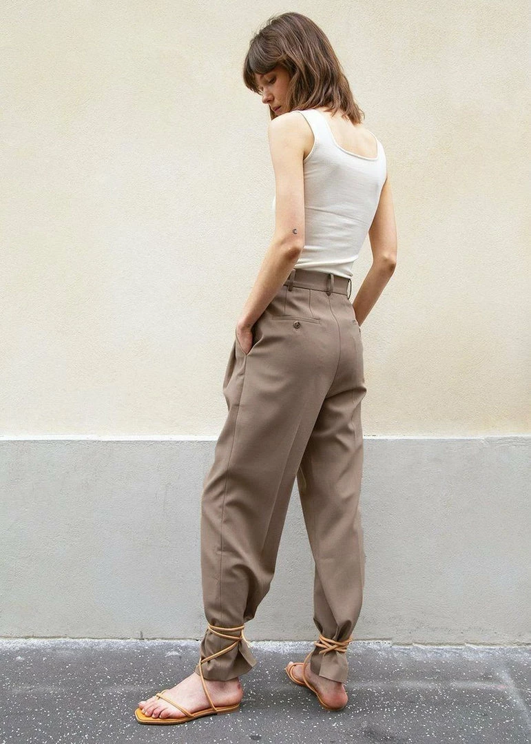 Coupon π The Frankie Shop Bea Suit Pants - Latte CLOTHING π 13 The Frankie Shop Bea Suit Pants - Latte CLOTHING