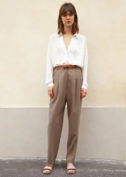 Coupon π The Frankie Shop Bea Suit Pants - Latte CLOTHING π 20 The Frankie Shop Bea Suit Pants - Latte CLOTHING
