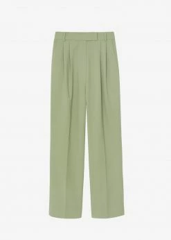 The Frankie Shop Bea Suit Pants - Sage CLOTHING