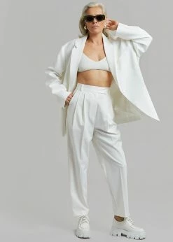 The Frankie Shop Bea Suit Pants - White